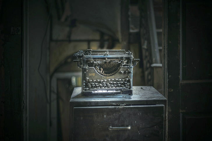 typewriters, old, dust, HD wallpaper