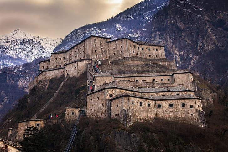 Italy, castle, HD wallpaper