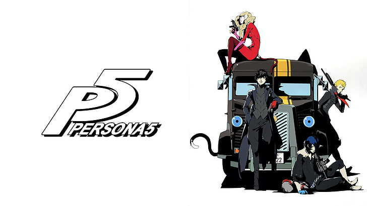 Persona, Persona 5, Anime, Ann Takamaki, Joker (Persona), Ryuji Sakamoto, HD wallpaper