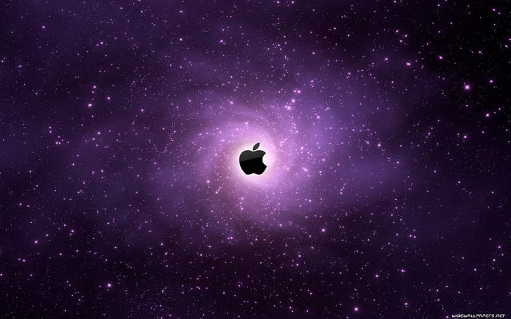 space, Apple Inc., logo, digital art, HD wallpaper