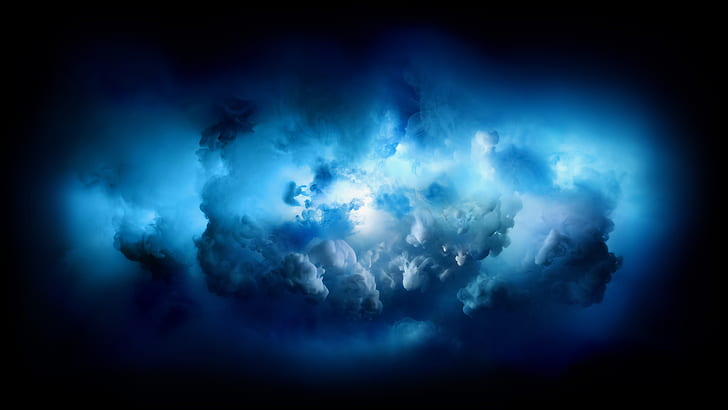 cloud, blue, 5k uhd, sky, atmosphere, cumulus, darkness, HD wallpaper