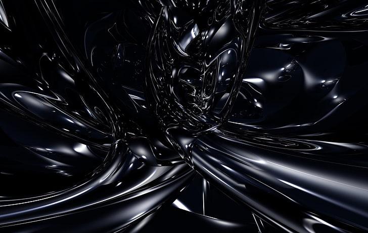 black liquid wallpaper, dark, dive, abstraction, background, color, HD wallpaper
