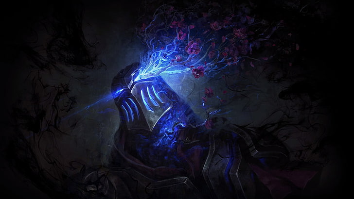 blue-eyed robot wallpaper, Zed (League of Legends), video games