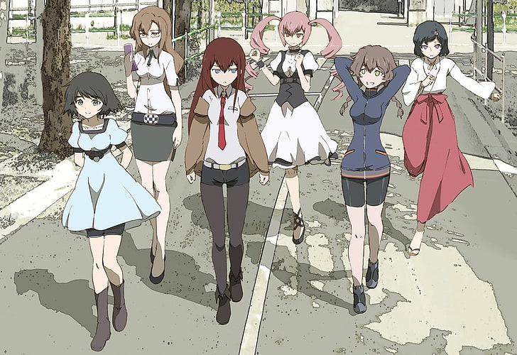 Steins;Gate, anime girls, Makise Kurisu, Rumiho Akiha, Shiina Mayuri