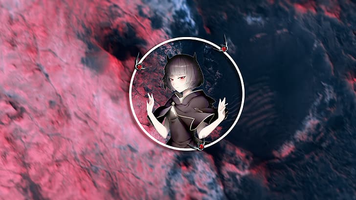 Nero (Black Clover), anime girls, space, Black bulls, HD wallpaper