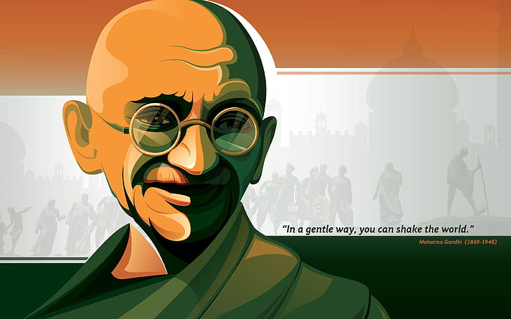 Mahatma Gandhi HD 4K, HD wallpaper