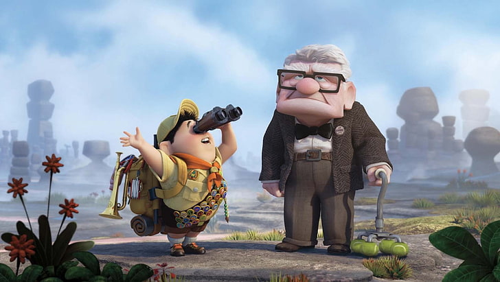 Up (movie), childhood, boys, males, men, two people, real people, HD wallpaper