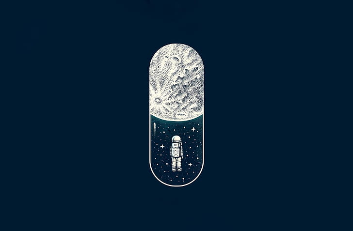 Astronaut, Minimalist | Wallpaper Flare