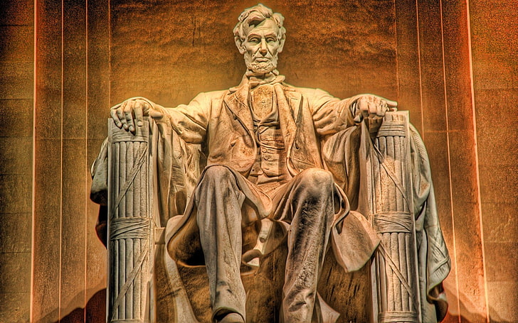 abraham lincoln presidents statues hdr photography Abstract Photography HD Art