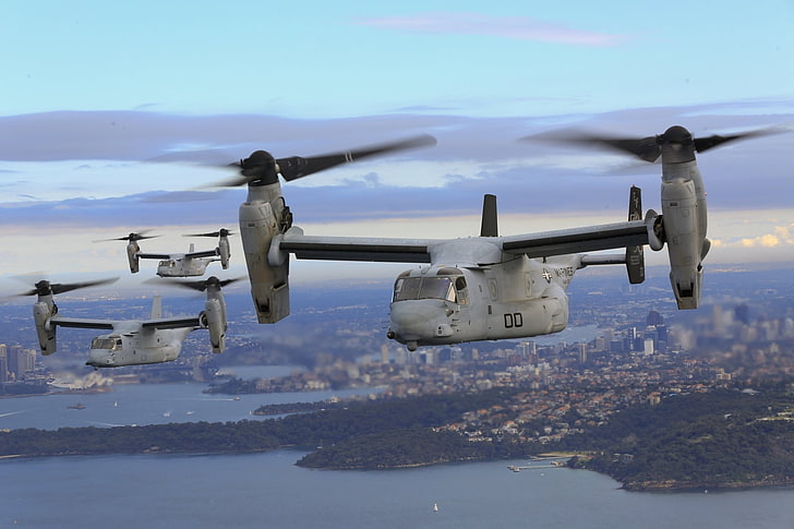 Military Helicopters, Bell Boeing V-22 Osprey, Aircraft, Transport Aircraft, HD wallpaper