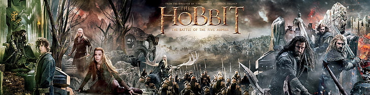 adventure, Armies, battle, fantasy, five, hobbit, lord, lotr, HD wallpaper