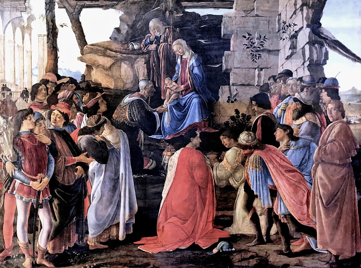 Florence, Sandro Botticelli, the great Italian painter, tempera, HD wallpaper