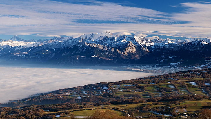 France The Mont Blanc massif-Bing Desktop Wallpape.., mountain