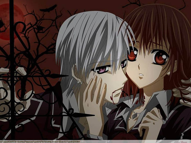 vampire knight anime yuki cross zero kiryu 1024x768  Anime Vampire Knight HD Art
