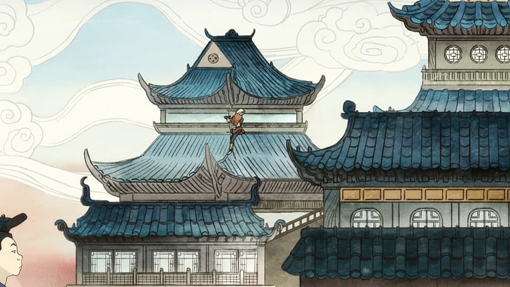 Avatar, anime, architecture, built structure, building exterior, HD wallpaper