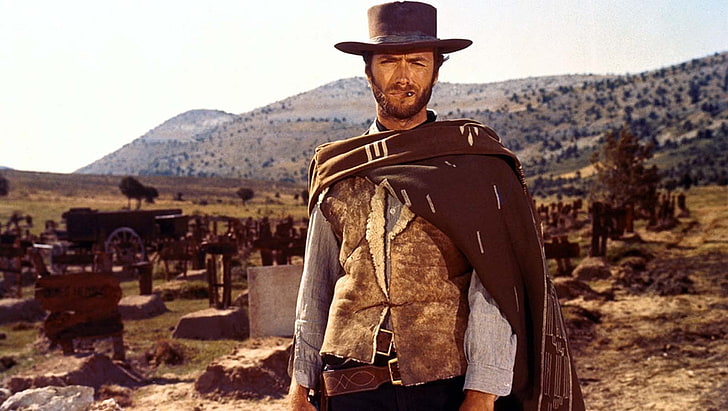 movies, The Good  The Bad and The Ugly, hat, one person, clothing