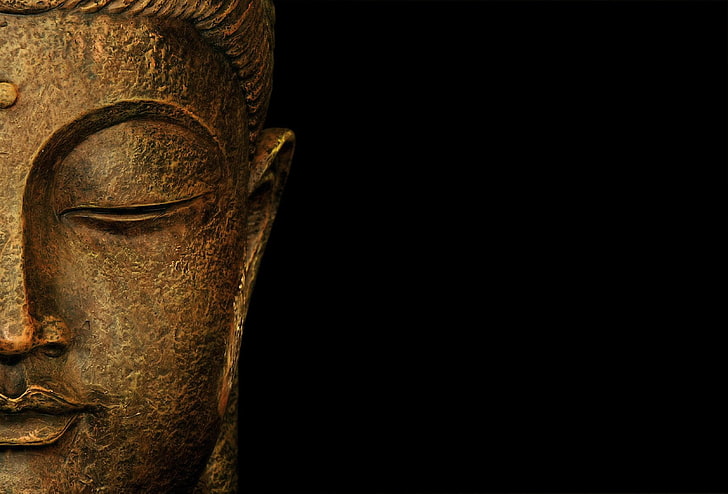 HD wallpaper: Buddha head wallpaper