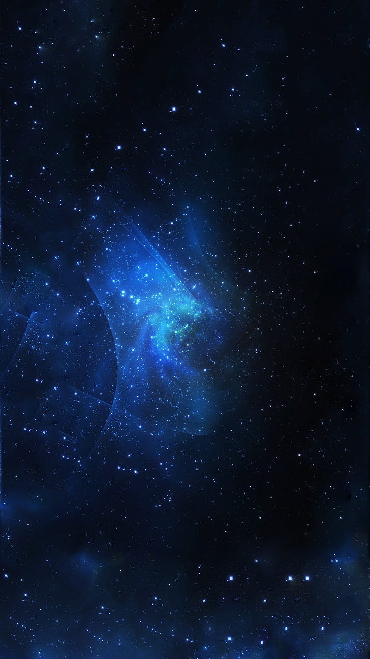 blue and black nebula wallpaper, stars, astronomy, star - Space