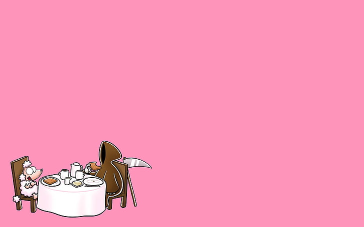 HD wallpaper: dog eating animated wallpaper, cartoon, NICHTLUSTIG, death,  minimalism | Wallpaper Flare