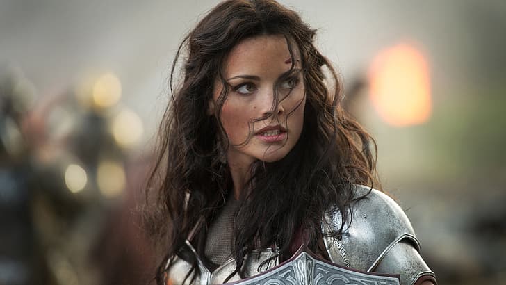 Jaimie Alexander, actress, Thor 2: The Dark World, warrior, HD wallpaper