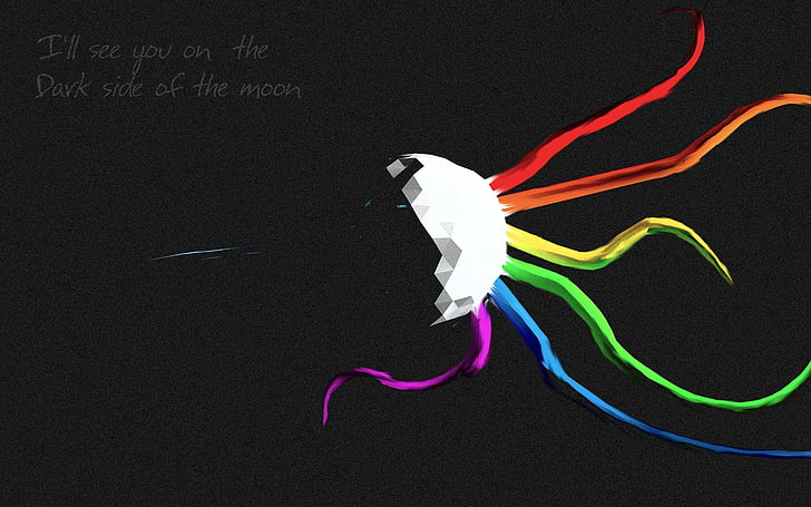 dark side of moon illustration, Pink Floyd, music, rock stars