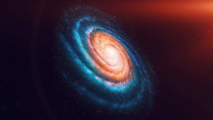 galaxy 4k desktop background, HD wallpaper