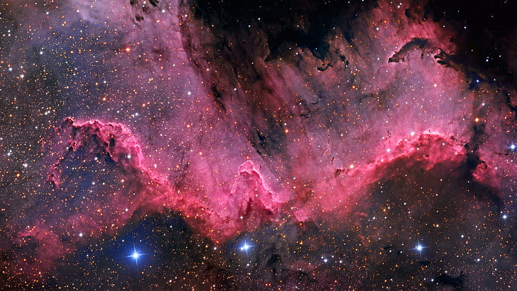 nebula, north america nebula, ngc 7000, space, cygnus, stars, HD wallpaper