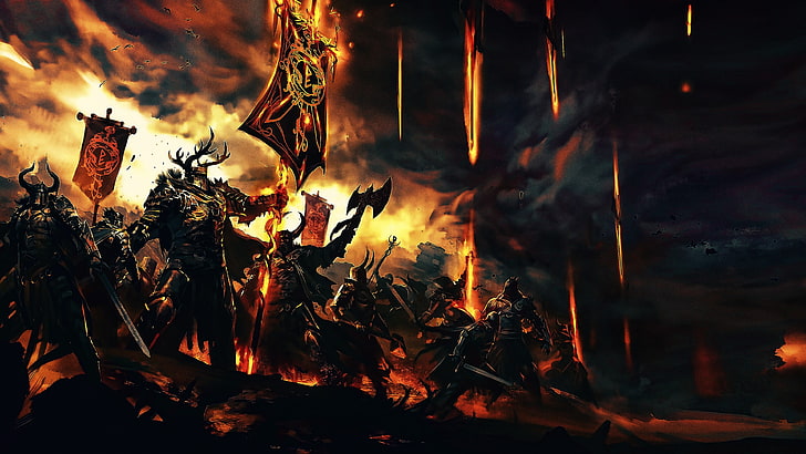 Warcraft game wallpaper, fantasy art, artwork, Guild Wars 2, fan art