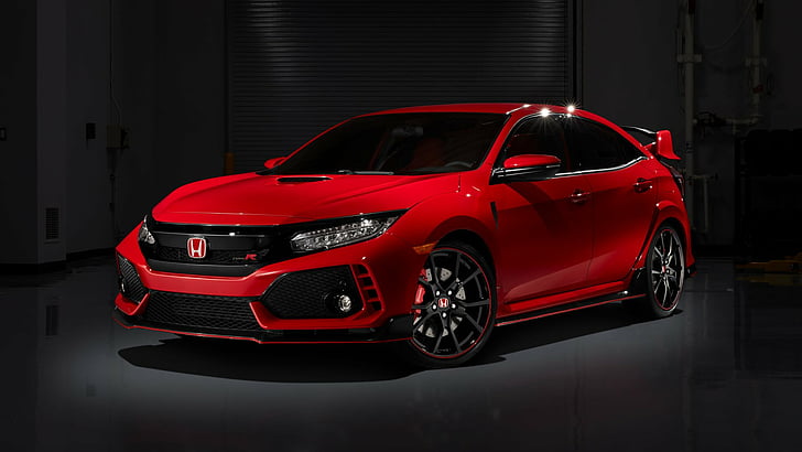 Honda, Honda Civic Type R, Car, Red Car, Vehicle, HD wallpaper