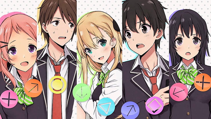 HD wallpaper: Anime: Gamers!, Aguri (Gamers!), Amano Keita, Karen Tendou |  Wallpaper Flare