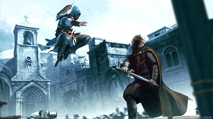Assassin's Creed videogame screenshot, video games, building exterior, HD wallpaper