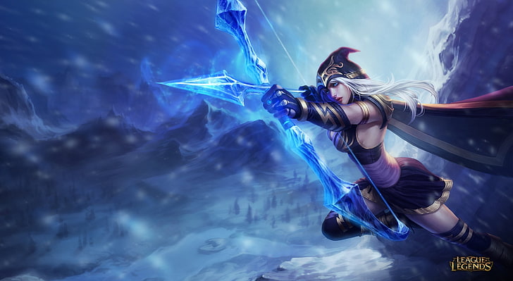 LoL Ashe, League of Legends character illustration, Games, Other Games