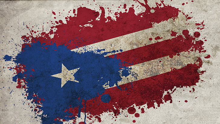 HD wallpaper Flags flag of Puerto Rico red paint no people art and  craft  Wallpaper Flare