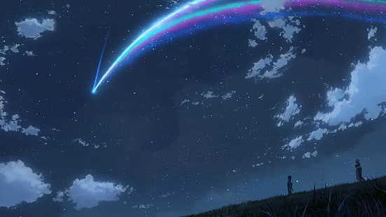 Hd Wallpaper: Makoto Shinkai, Kimi No Na Wa, Space, Sky, Star - Space,  Astronomy | Wallpaper Flare