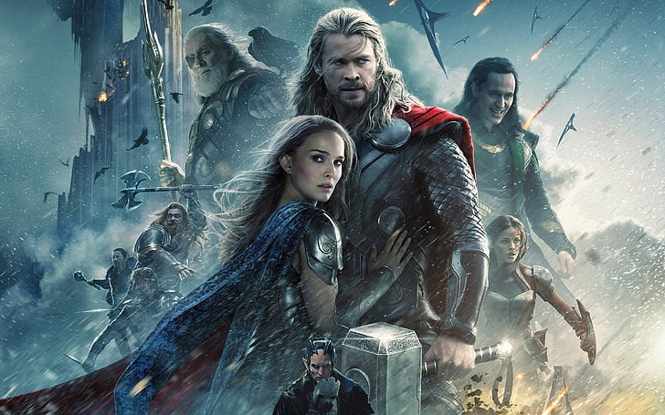 Thor wallpaper, Marvel Comics, movies, Thor 2: The Dark World