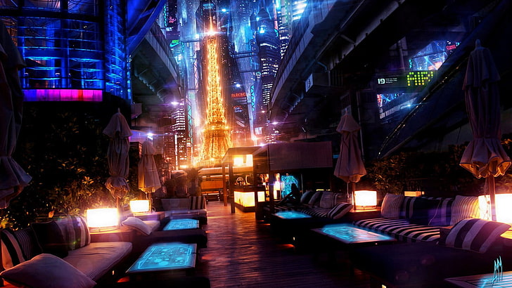 lighted buildings digital wallpaper, Eiffel Tower, Paris during nighttime, HD wallpaper