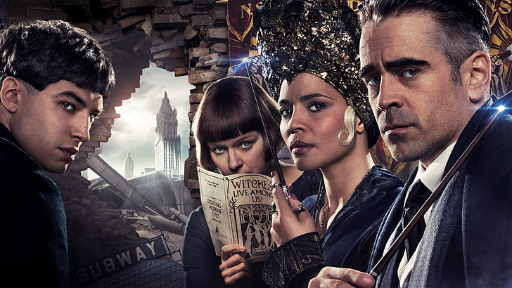 fantasy, poster, Colin Farrell, wizards, Ezra Miller, Fantastic Beasts and Where to Find Them
