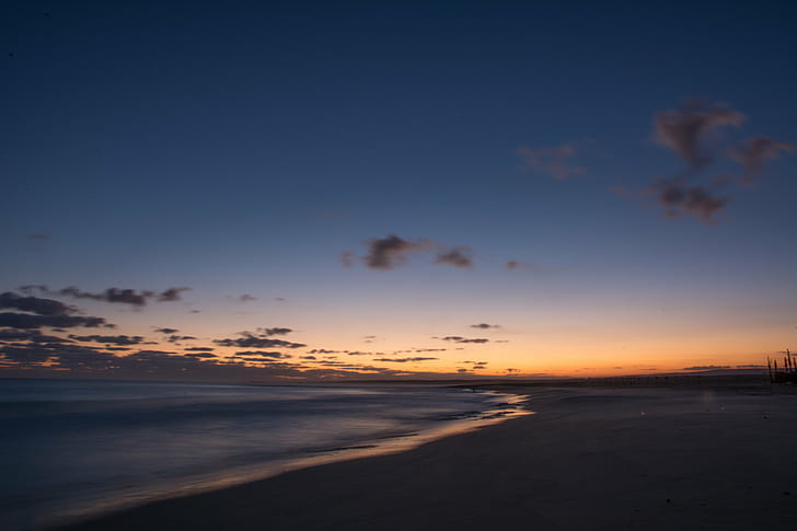 sunset  on beach, Sea, Sunrise, morning, Egypt, matruh, long  exposure, HD wallpaper