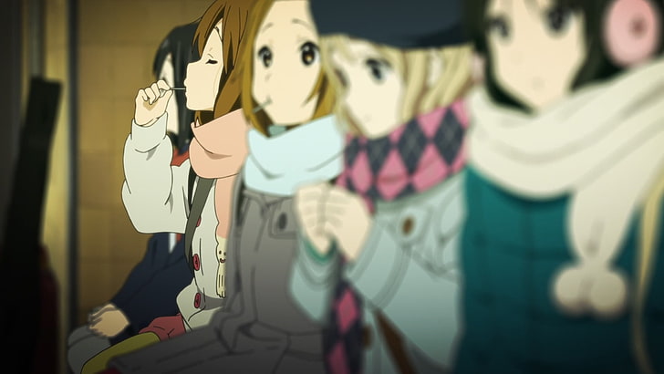 K-ON!, Hirasawa Yui, Akiyama Mio, Nakano Azusa, Kotobuki Tsumugi, HD wallpaper