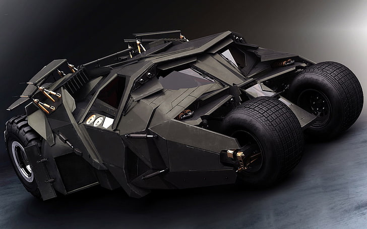 Batmobile, Batman, Batman Begins, vehicle, movies, HD wallpaper