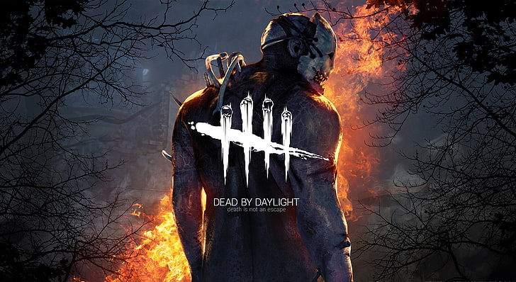 Dead by Daylight illustration, video games, horror, flame, fire