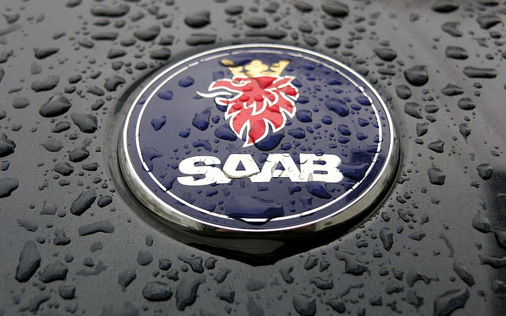 Saab Hood Badge, saab emblem, cars, HD wallpaper