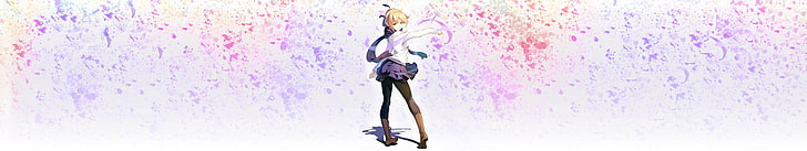 woman in white and purple dress digital wallpaper, Saber, Fate Series
