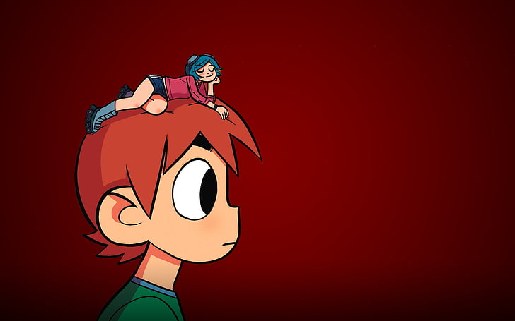 red hair male cartoon character, Scott Pilgrim vs. the World, HD wallpaper