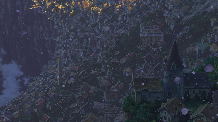 town, Made in Abyss, architecture, built structure, building exterior