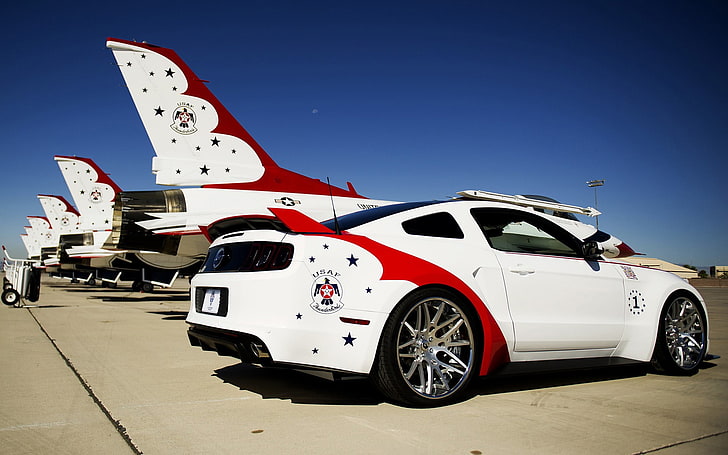 car, Ford, Ford Mustang, Ford Mustang GT, Ford Mustang GT US AirForce Edition