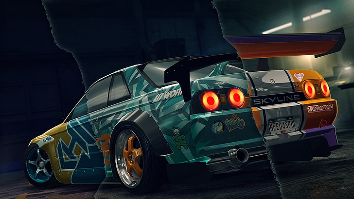 Garages, JDM, need for speed, Need For Speed: No Limits, Nissan Skyline R32, HD wallpaper