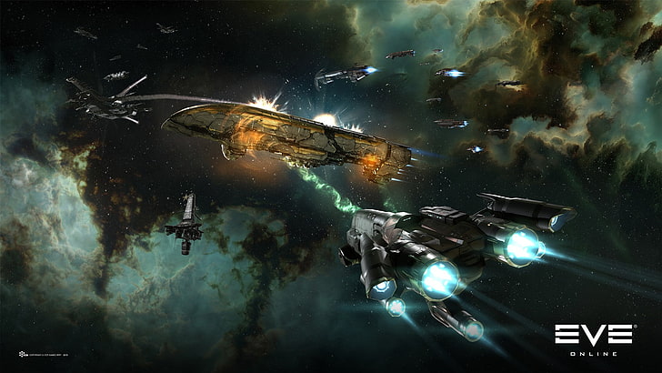 EVE Online, PC gaming, science fiction, space, sea, underwater, HD wallpaper