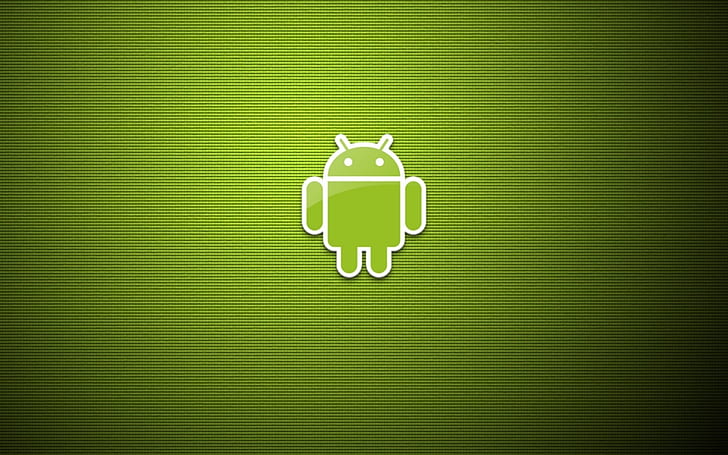 Green Eco Android Logo, green android, minimalistic android