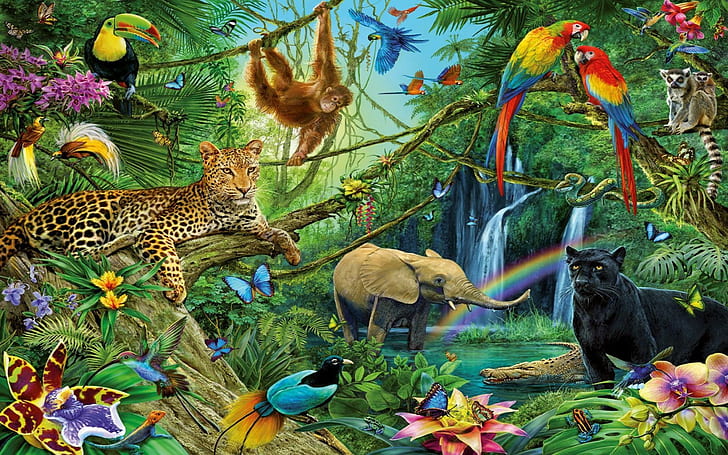 Jungle animals 1080P, 2K, 4K, 5K HD wallpapers free download | Wallpaper  Flare